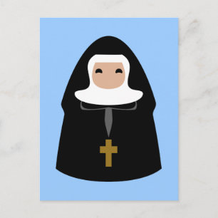 Cute Little Nuns Postcard