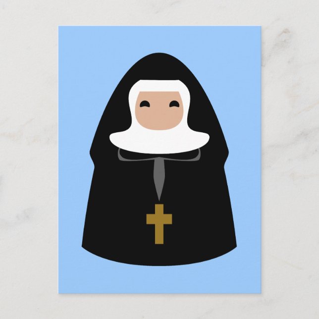 Cute Little Nuns Postcard (Front)