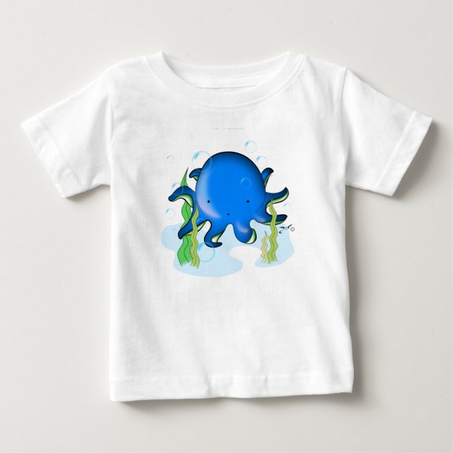 Cute Little Octopus T-shirt (Front)