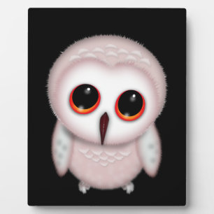 Cute Little Owl Illustration Plaque