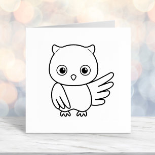 Cute Little Owl Self-inking Stamp