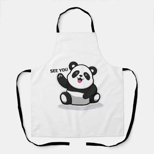 cute little panda apron (Front)