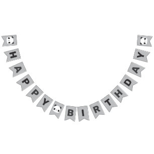 Cute Little Panda Bear Birthday Bunting Flags
