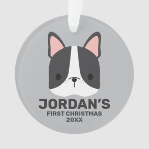 Cute Little Panda Bear with Personalised Name Ornament