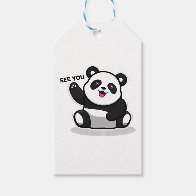 cute little panda gift tags (Front)