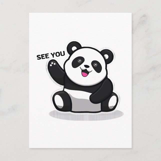 cute little panda postcard (Front)