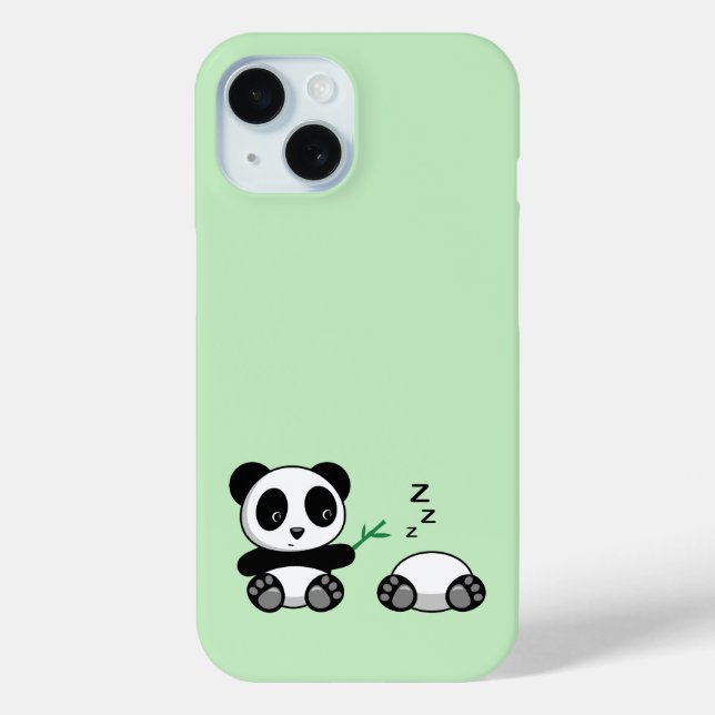 Cute Little Pandas on Green Case-Mate iPhone Case (Back)