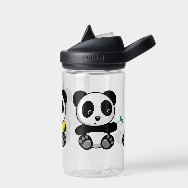 Cute Little Pandas Water Bottle (Left)