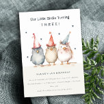 Cute Little Party Birds Any Age Kids Birthday Invitation<br><div class="desc">If you need any further customisation please feel free to message me on yellowfebstudio@gmail.com.</div>