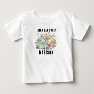 Cute Little Party Birds Any Age Kids Birthday T-Sh Baby T-Shirt