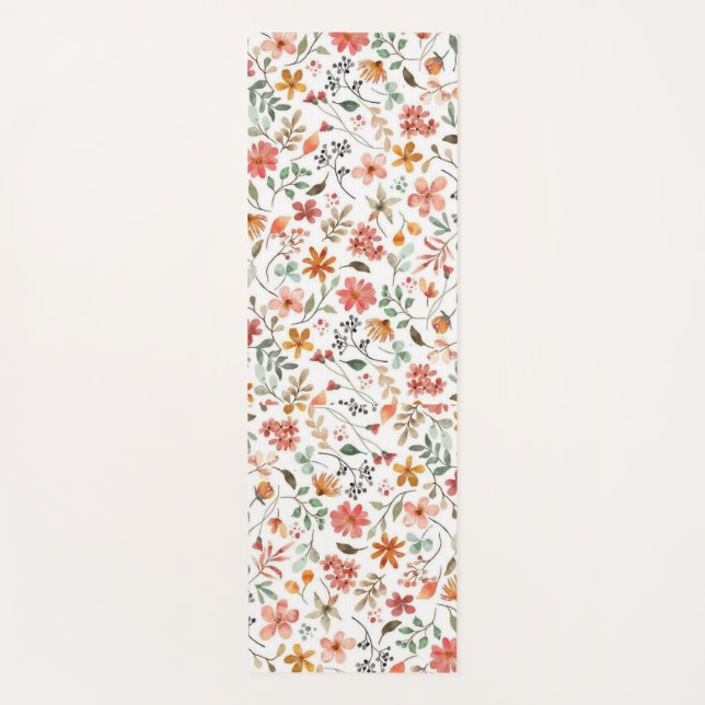 Cute Little Pattern Yoga Mat (Front)