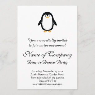 Cute Little Penguin Invitation
