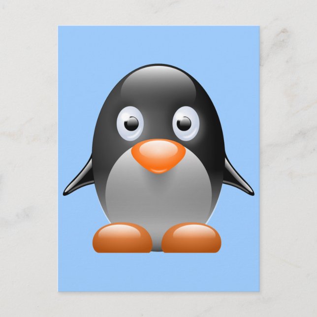 Cute Little Penguin Postcard (Front)