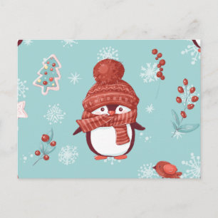Cute little penguin postcard