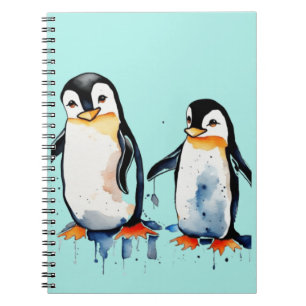 Cute little penguins notebook