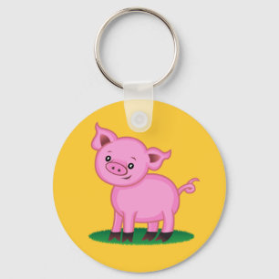 Cute Little Pig Keychain