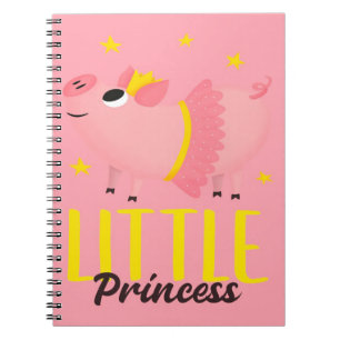 Cute little Pig Princess Piglet Box Wallet Colour Notebook