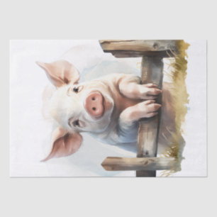 Cute Little Pig Tissue Paper