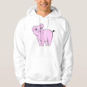 Cute Little Piggy (Baby Pig) - Pink Black Hoodie