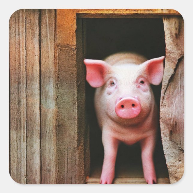  Cute Little Piggy Stickers (Front)