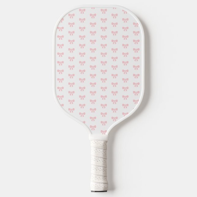 Cute Little Pink Bow Girl Ladies Girly Birthday  Pickleball Paddle (Front)