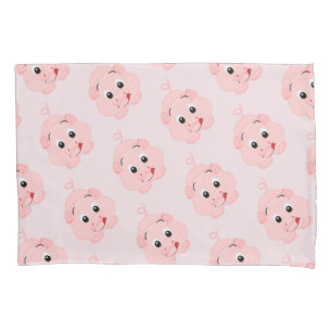 Cute Little Pink Piggy Pillowcase