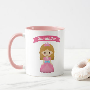 Cute Little Pink Princess Kids Mug