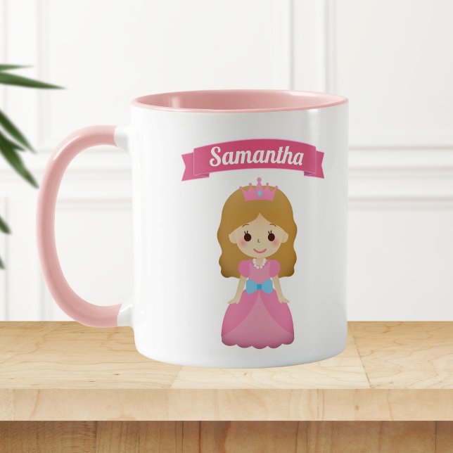 Cute Little Pink Princess Kids Mug (Creator Uploaded)