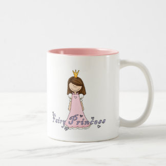 Cute Little Pretty Fairy Princess Two-Tone Coffee Mug