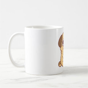 Cute Little Pug Eating A Pizza Coffee Mug