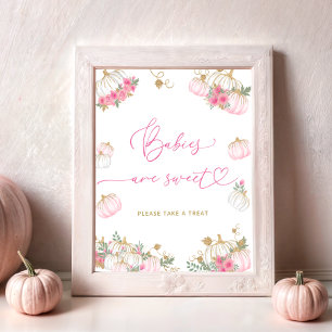 Cute Little Pumpkin Babies are Sweet  Poster