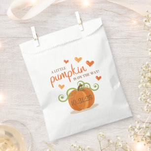 Cute Little Pumpkin Baby Shower Favour Bags