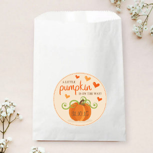 Cute Little Pumpkin Baby Shower Favour Bags