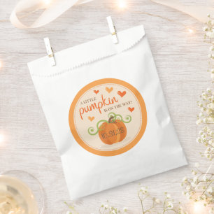 Cute Little Pumpkin Baby Shower Favour Bags