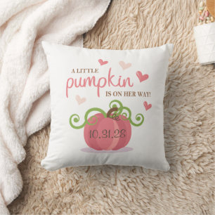 Cute Little Pumpkin Baby Shower Napkins Cushion
