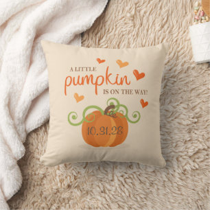 Cute Little Pumpkin Baby Shower Napkins Cushion