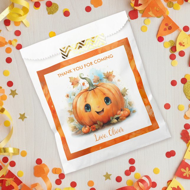 Cute Little Pumpkin Birthday Favour Bag (Creator Uploaded)