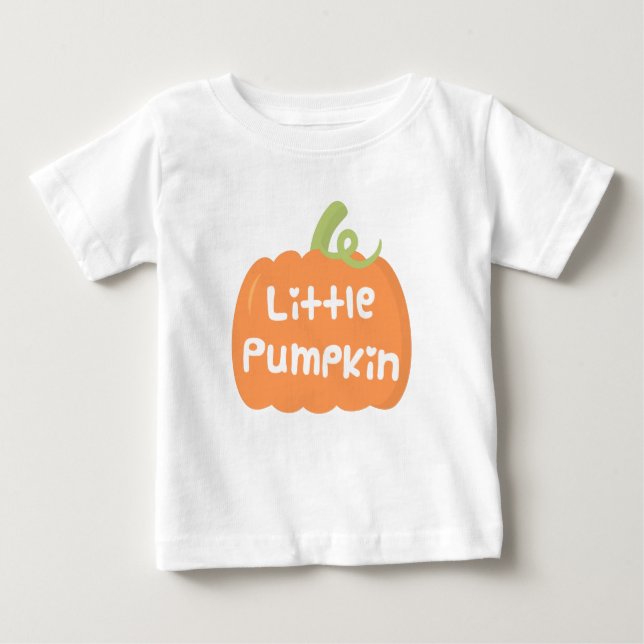 Cute Little Pumpkin Fall Baby Tee (Front)