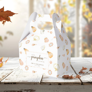 Cute Little Pumpkin Nursery Baby Girl Shower Favour Box