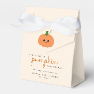 Cute Little Pumpkin On The Way Baby Shower Favour Box