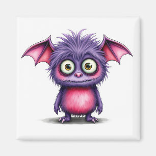Cute little Purple and Pink Monster Magnet