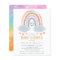 Cute Little Rainbow Budget Baby Shower Invitation