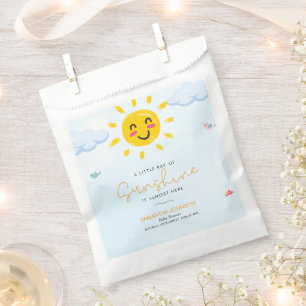 Cute little ray of Sunshine Baby Shower  Favour Bag