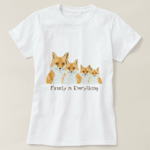 Cute Little Red Fox - transparent. T-Shirt