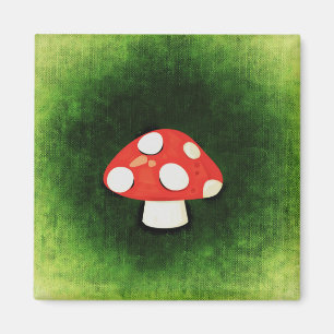 Cute Little Red Mushroom Magnet