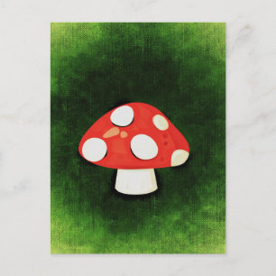 Cute Little Red Mushroom Postcard