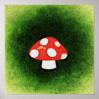 Cute Little Red Mushroom