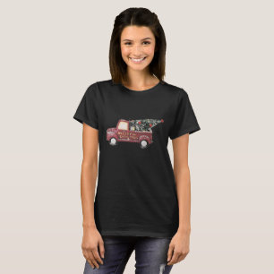 Cute Little Red Toy Truck Carrying an Xmas Tree T-Shirt