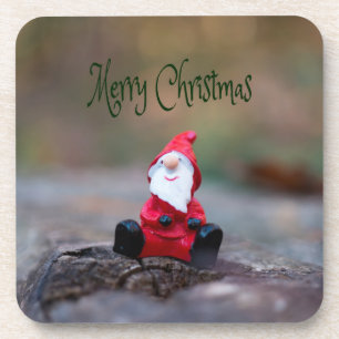Cute Little Santa Clause Merry Christmas Coaster