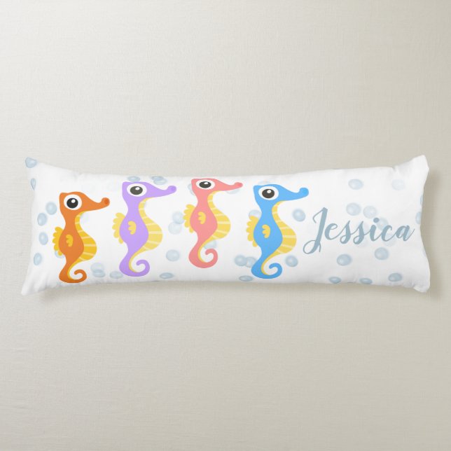 Cute Little Seahorses  Body Cushion (Front)